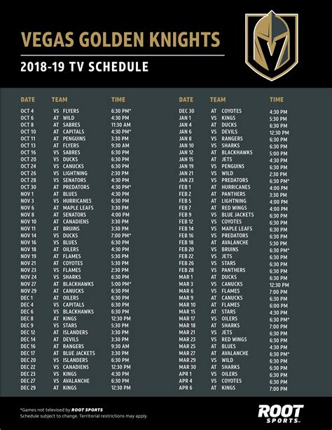 lv knights schedule|vegas golden knights remaining schedule.